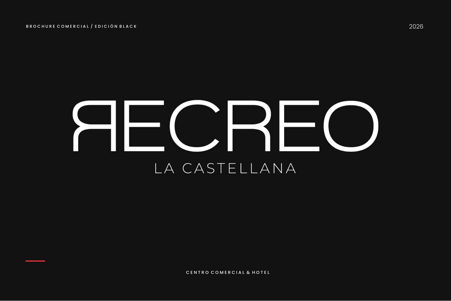 Portada de la edición Black del brochure comercial