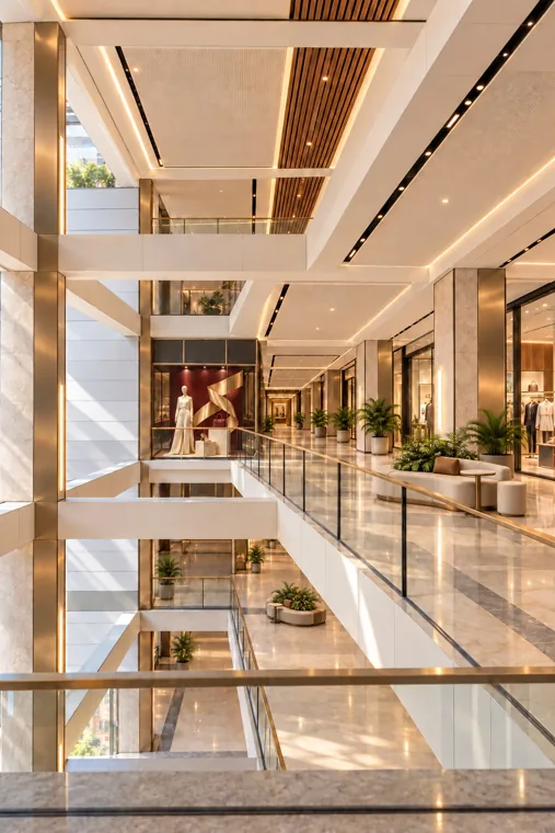 La escala del atrio · Vista 1